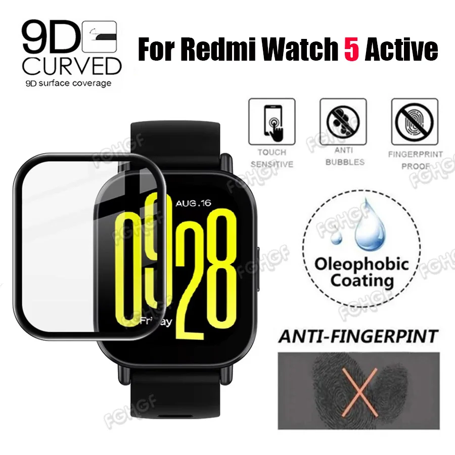Защита экрана от царапин для Redmi Watch 5 активная полноэкранная Защитная пленка 4 3