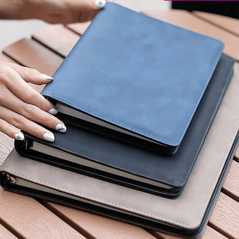 A5 B5 A4 Business High-grade Meeting Loose Leaf Binder Spiral Notebook 6 Hole Metal buckle Diary planner Agenda note book