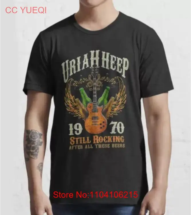 Лучшая новая футболка Uriah Heep унисекс с коротким рукавом все размеры