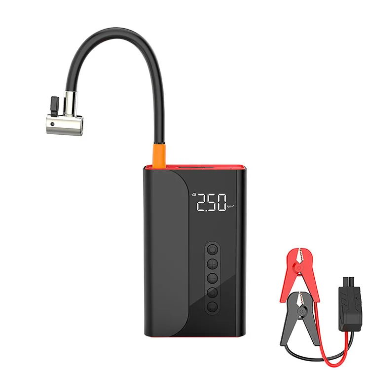 

new portable jump starter 2in1 with air pump inflator buit-in air pump car inflator Auto Battery Booster