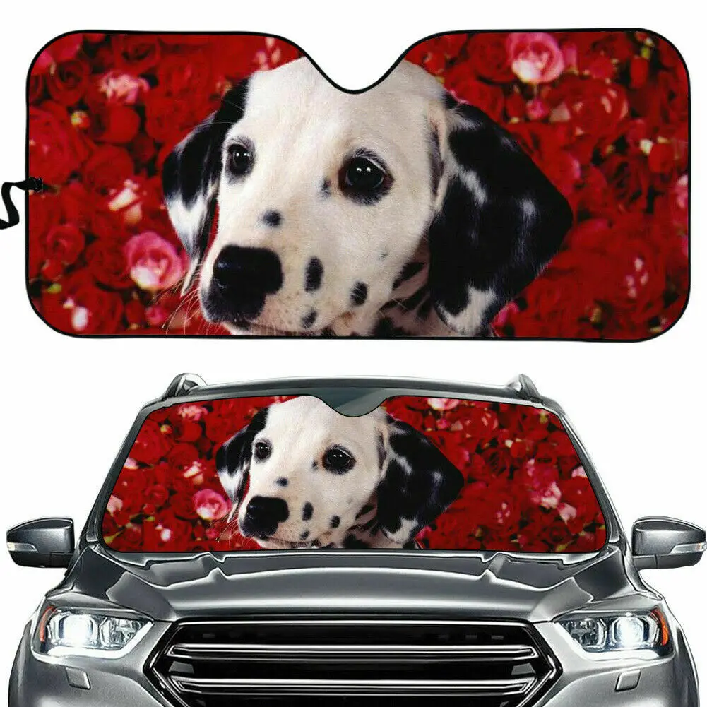 

Cool Dogs Foldable Car Sunshade Pickup Reflective Visor Windshield Block UV Ray