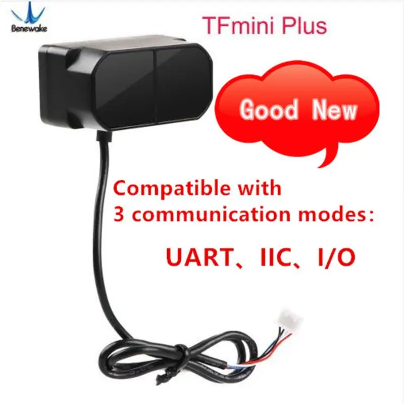 

Benewake TFmini Plus LiDAR Module, IP65 Micro single point TOF short distance lidar sensor compatible with both UART IIC I/O