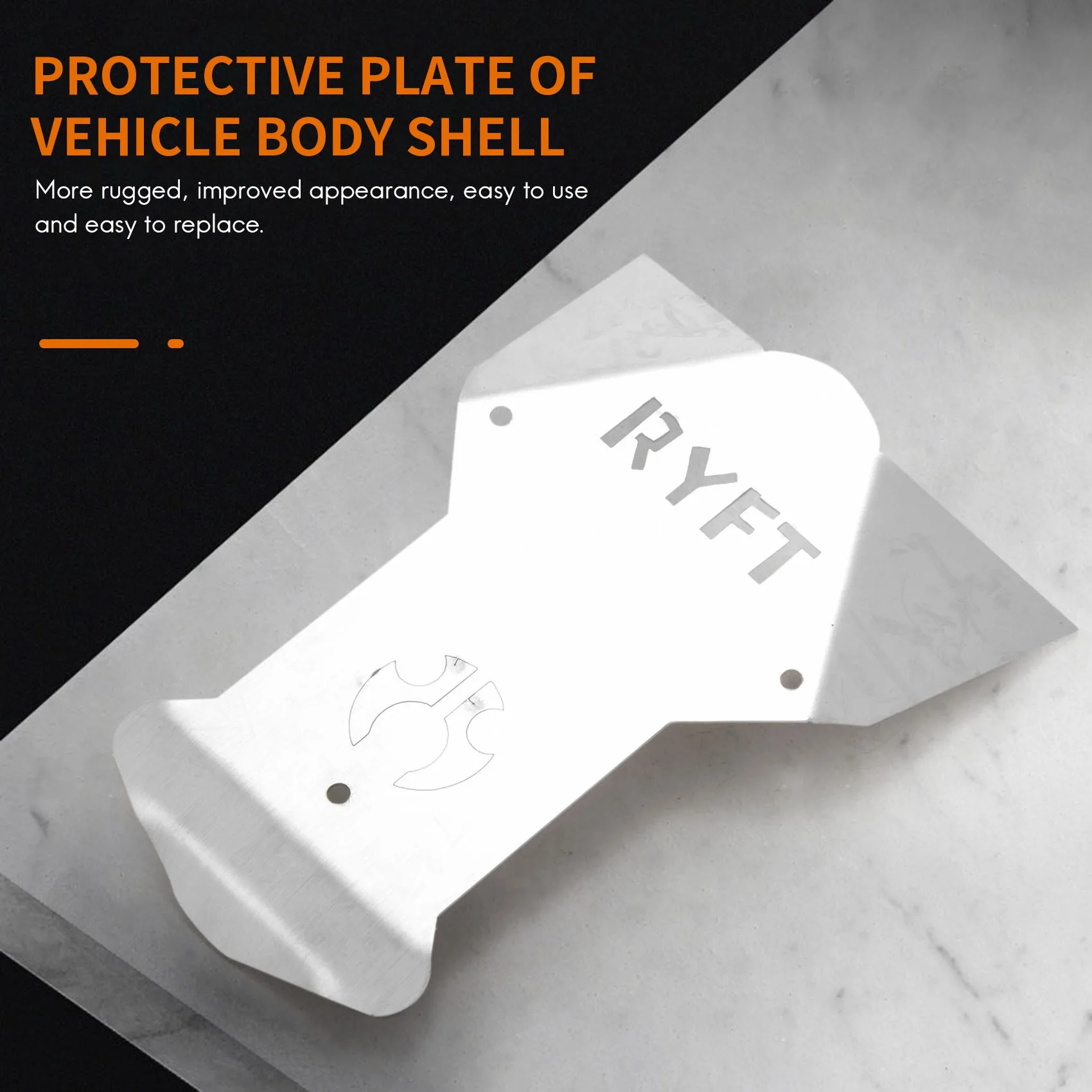 Металлический корпус для радиоуправляемого кузова автомобиля защитная пластина