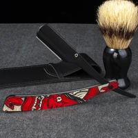 1x colourful professional manual shaver straight edge stainless steel sharp barber razor folding shaving beard cutter gift