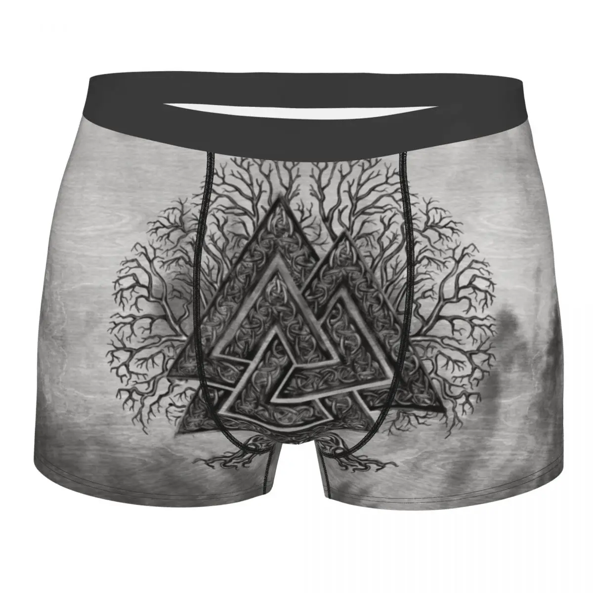 

Men Valknut And Tree Of Life Yggdrasil Boxer Shorts Panties Polyester Underwear Viking Male Novelty Underpants