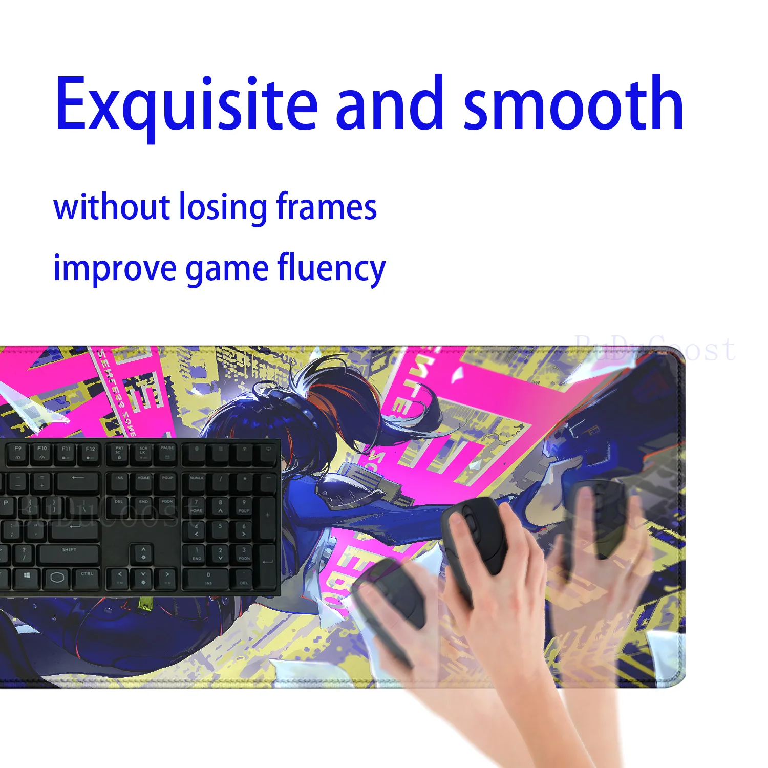 Игры Zenless Zone Zero ZZZ Zhu Yuan Настольный коврик teclado для мыши Высокое разрешение XXL