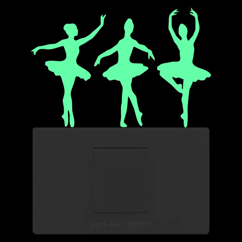 Светящиеся наклейки балерина девочка Балерина Танцевальная тренировочная