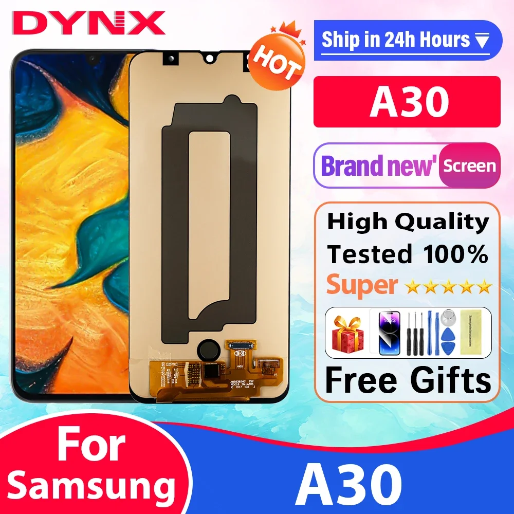 ЖК-дисплей 6 4 ''для SAMSUNG A30 A305/DS A305FN A305G A305GN A305YN сенсорный экран с дигитайзером и