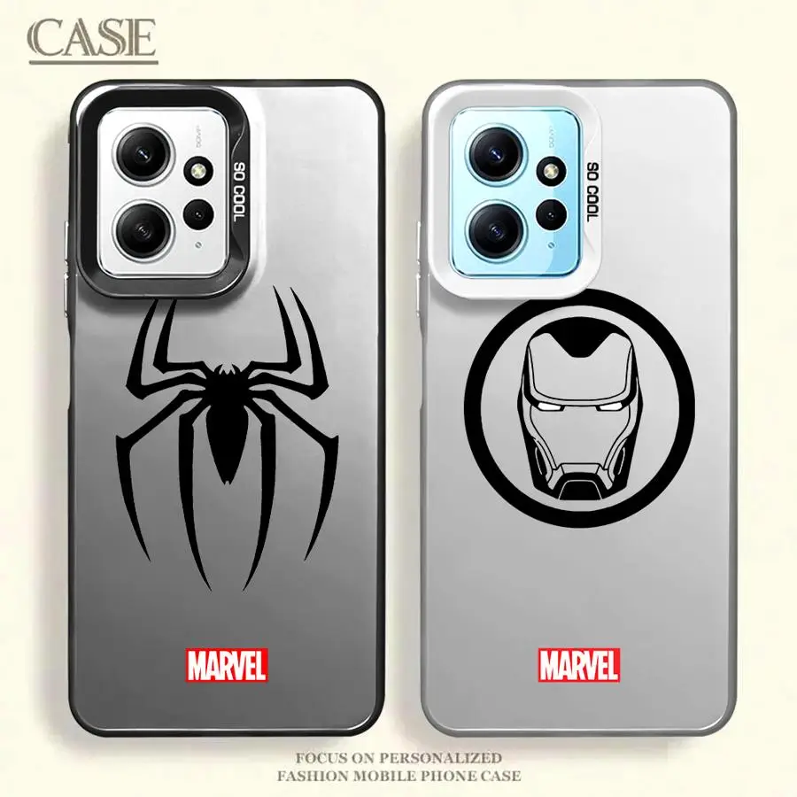 Чехол для телефона с логотипом Marvel Spider Man Iron Xiaomi Redmi Note 13 12 Pro 10 11s 12S 11 Plus 10s Cover