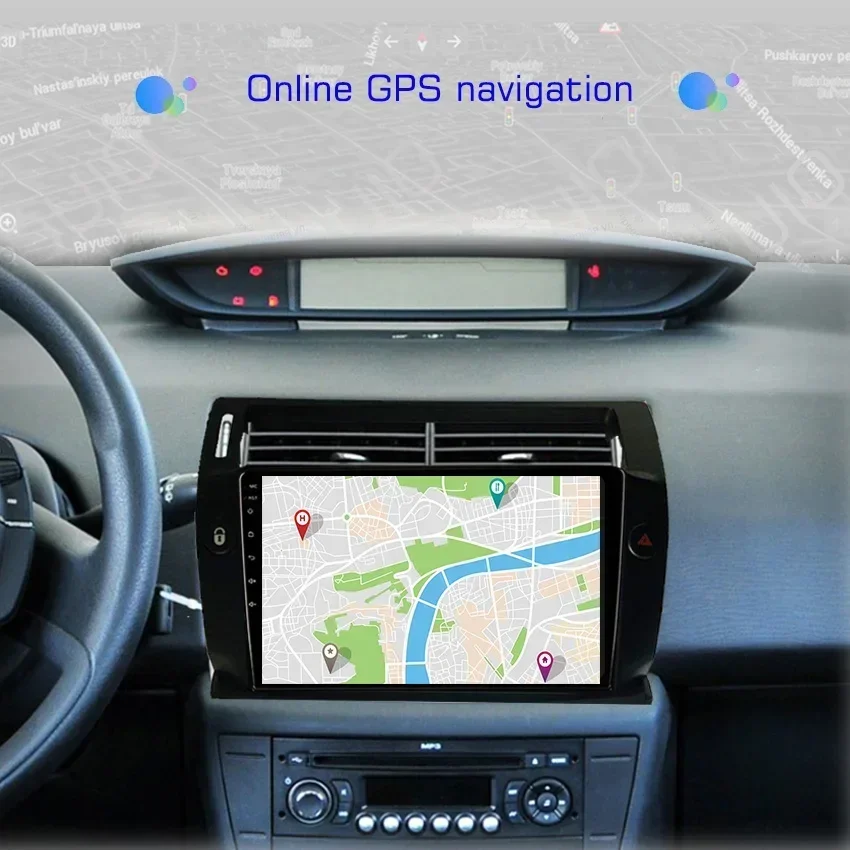Радио Android 13 для Citroen C4 c-triomphe c-quatre 2004-2011 Автомобильный стерео мультимедийный