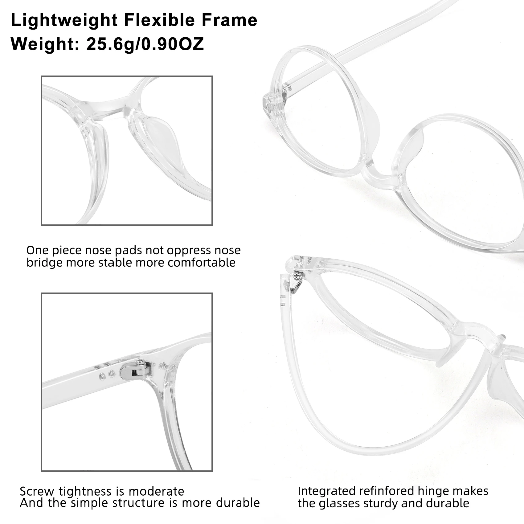 Женские очки для чтения с блокировкой синего света CR39 оптические линзы