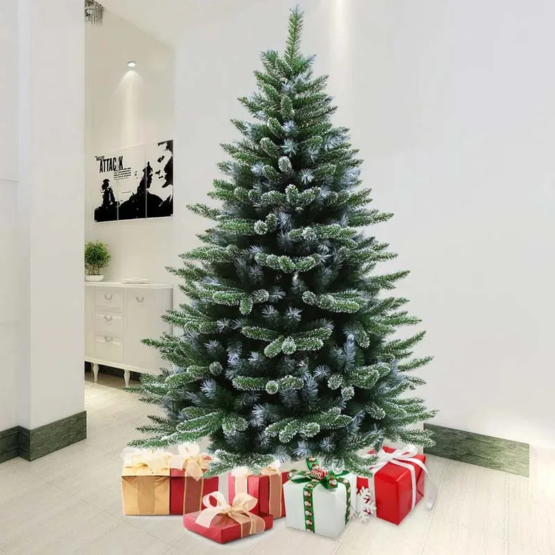 

Wholesale 1.2-3M Artificial Christmas Tree White Green Xmas Tree Market Decoration Accessories Home Decor Craft High Quality PVC