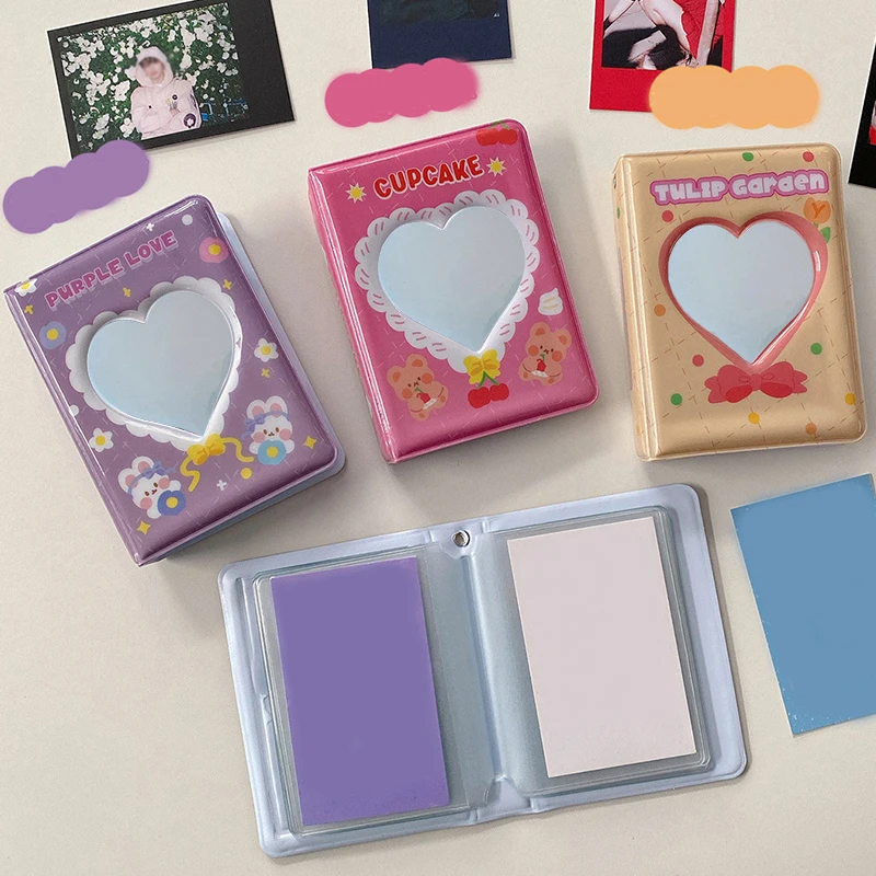 

Photo Album 3 Inch 40 Cards Pocket Korean Idol Pictures Storage Book Card Holder Sweet Star Photocard Mini Cards Collect Book