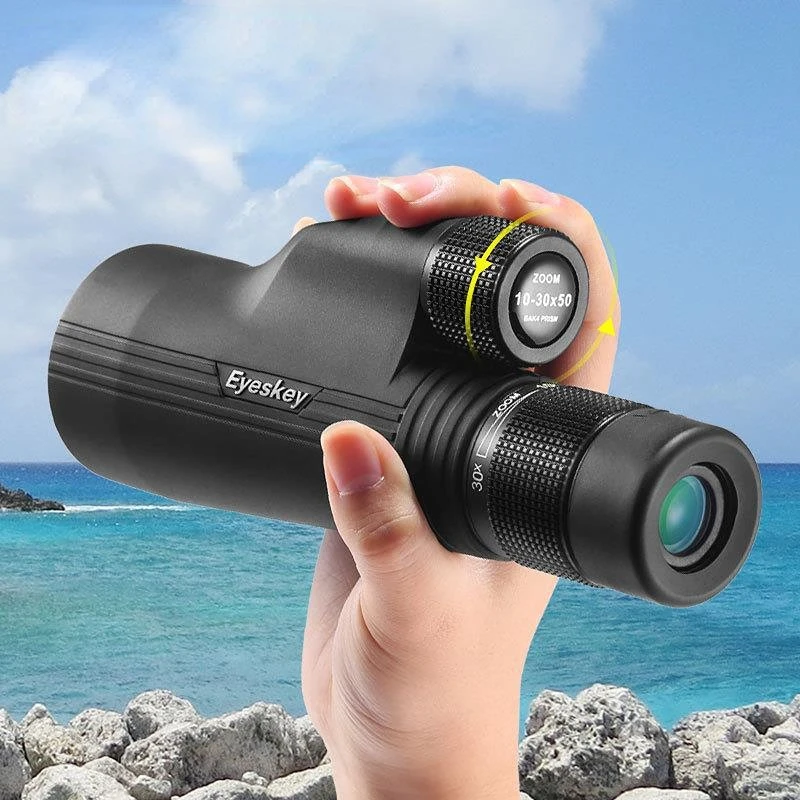 Купи New 10-30X50 HD Monocular Zoom Telescope Binoculars Monocular XP7 Waterproof For Camping Hunting Scopes High Power Telescope за 7,080 рублей в магазине AliExpress