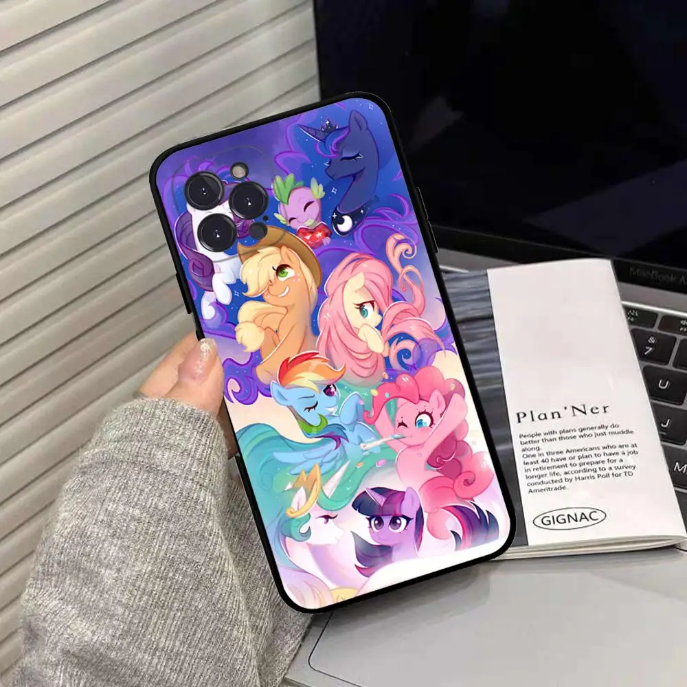 Чехол для телефона My L-Little P-Pony силиконовый мягкий чехол iphone 15 14 13 12 11 Pro Mini XS MAX 8 7 6 Plus