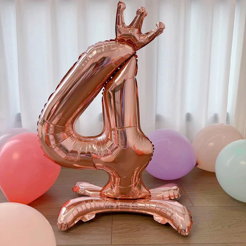 Цифровой воздушный шар 32 дюйма &quotКороны&quot розовый золото WILD FRUIT