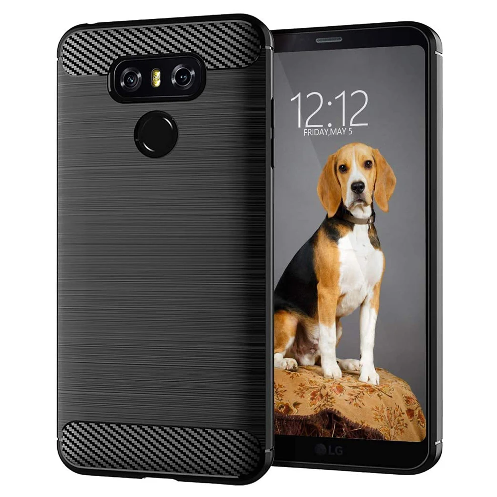 Углеродного волокна чехол для телефона LG G6 G8S ThinQ K50S K40S K61 K51S K41S Q61 Q51 Q70 Q60 W30 W10 из