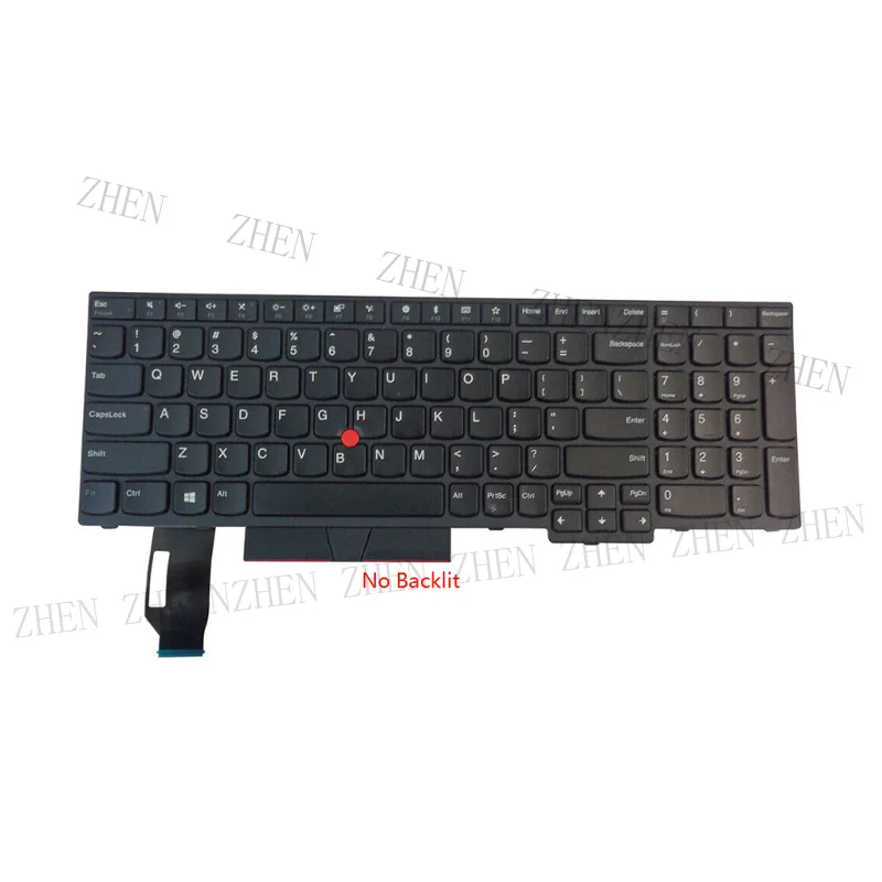 Фото Новая клавиатура S 01YP560 для Lenovo ThinkPad E580 E585 L580 T590 E590 E595 L590 (US-раскладка) №1
