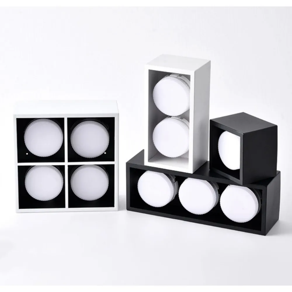 Квадратные фонари потолочные светильники GX53 7 Вт 10 1-4 противобликовые прожекторы