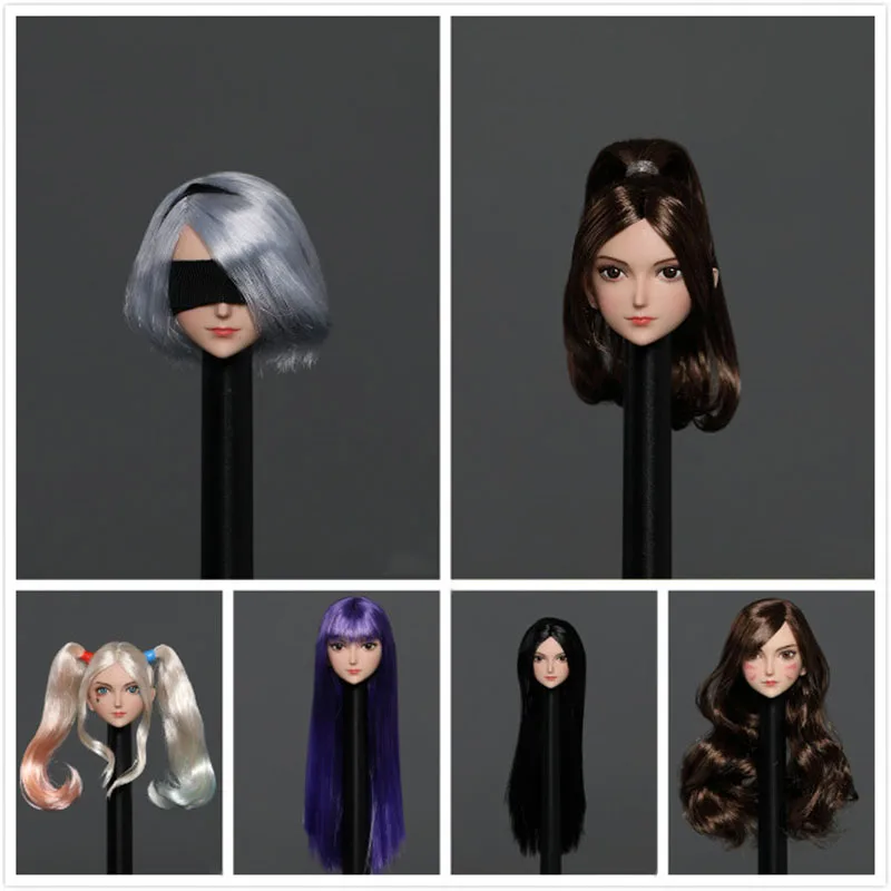 Iminitoys M002 1/6 Аниме Девушка NieR 2B Girl Mai Shiranu ShHead Sculpt Резьба Модель подходит для