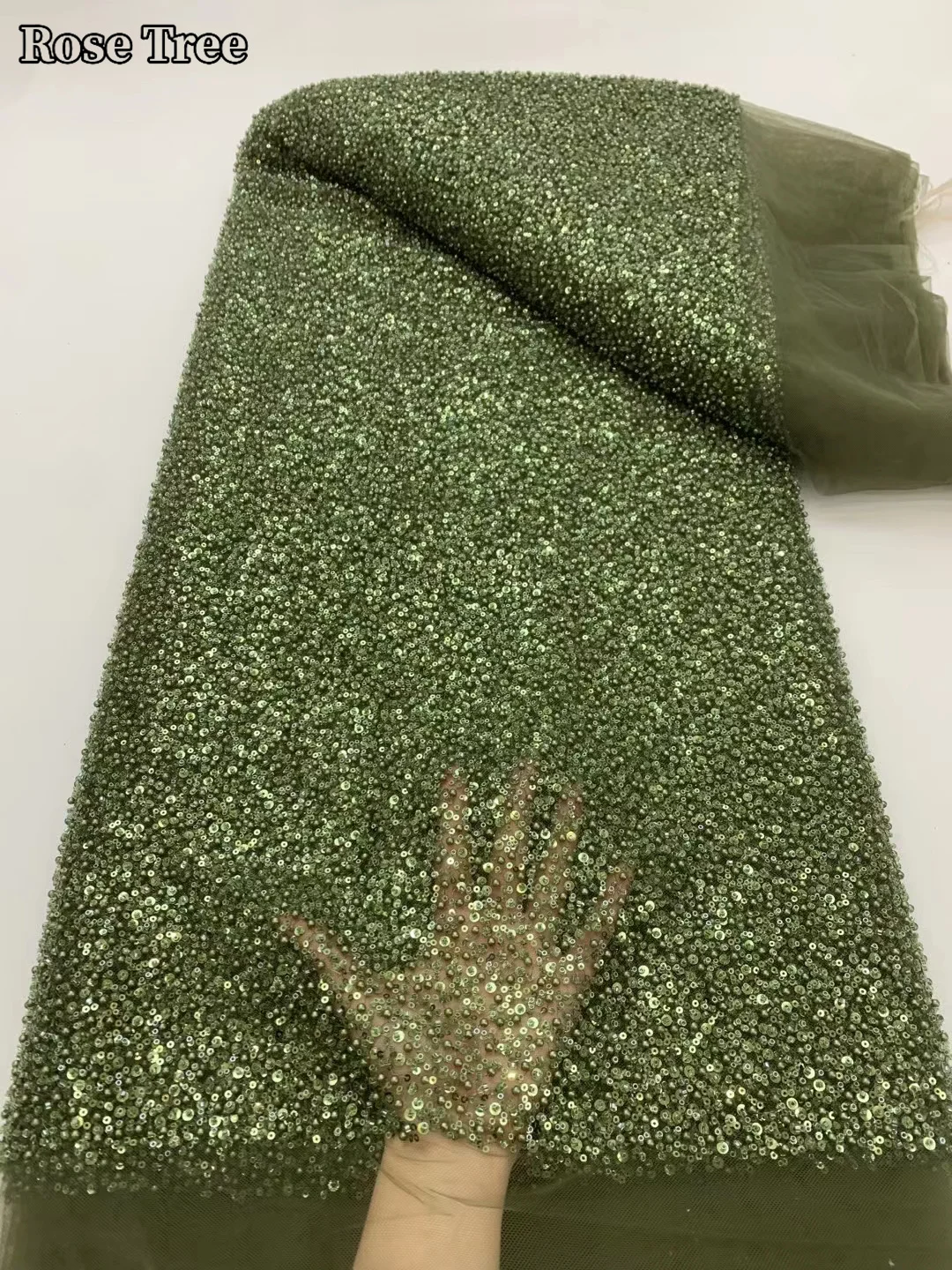 Роскошные нигерийские бусины ручной работы кружевная ткань 2024