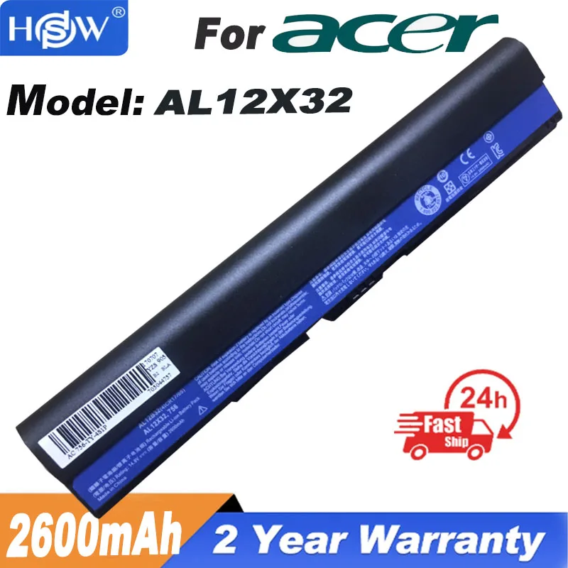 Аккумулятор для ноутбука Acer AL12B32 AL12A31 AL12B31 AL12B72 для Aspire One 725 756