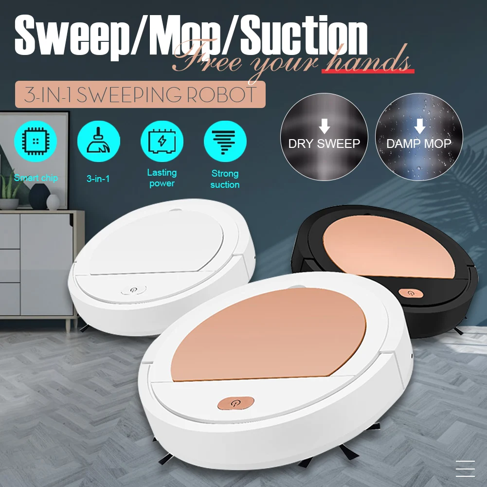 

Automatic Robot Vacuum Cleaner Smart Touch Sweeping Dry Wet Cleaning Machine 1800 Pa Suction Charging Intelligent Vacuum Cleaner