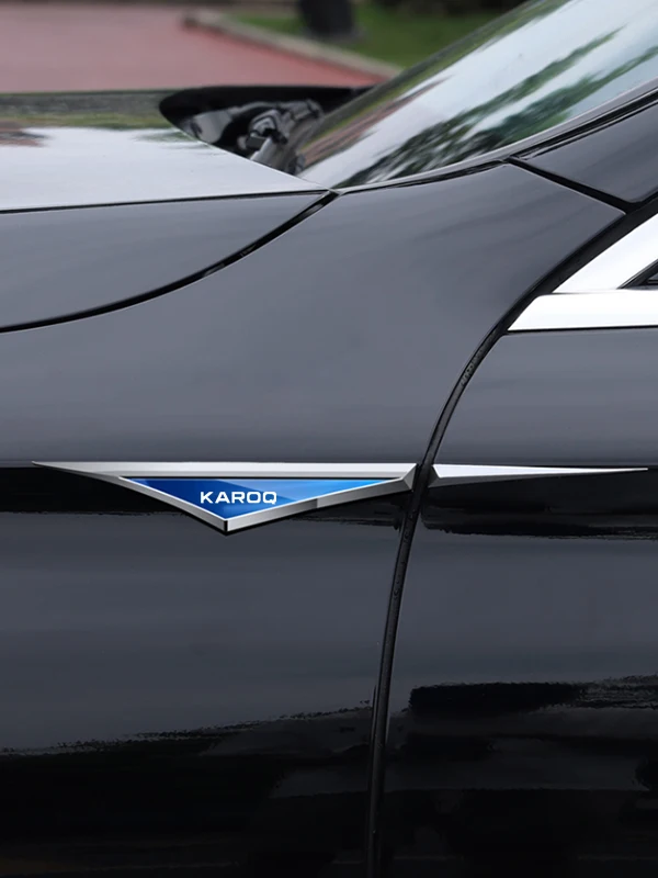 

2 шт./набор, наклейки из нержавеющей стали для Skoda KAROQ