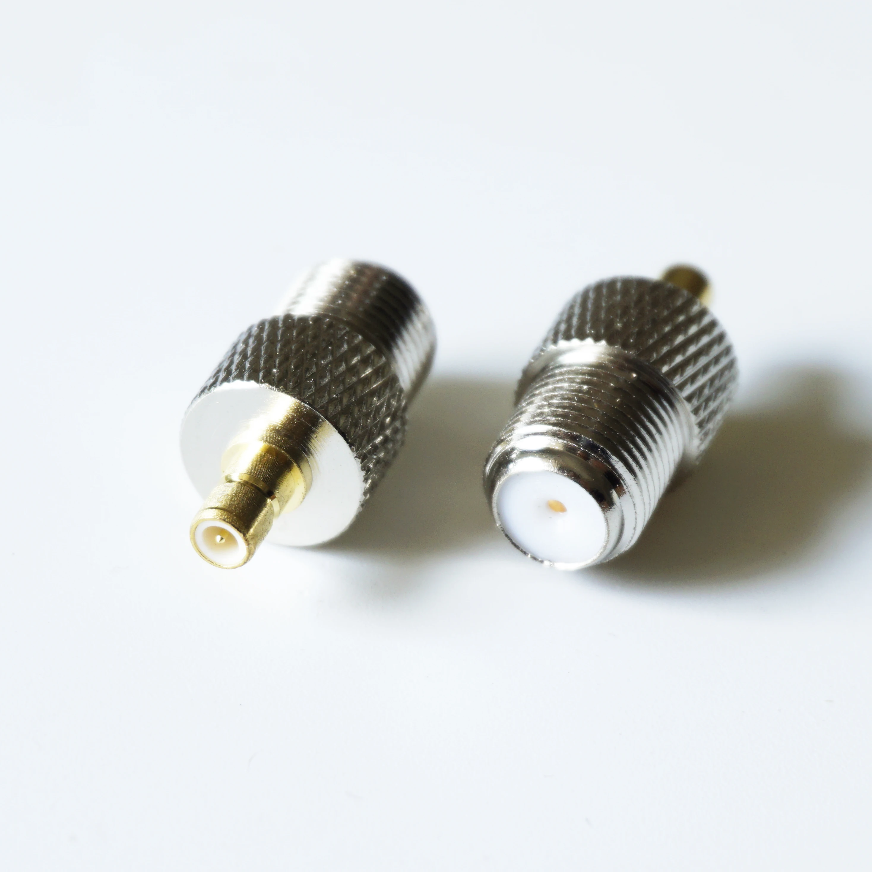 

F To SMB Connector Socket F Female To SMB Male Plug F - SMB Gold Plated Brass Straight TV Coaxial RF Adapters