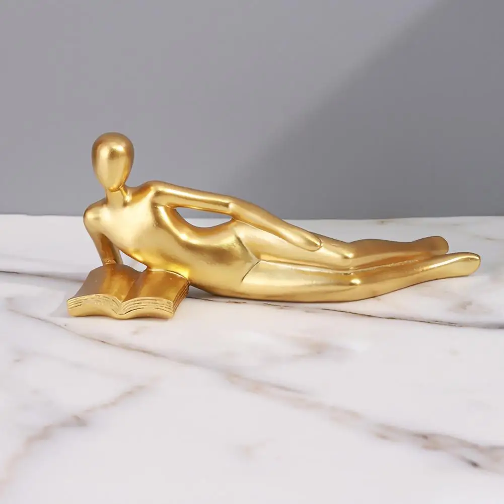 

Reader Statue Charming Resin Reader Statues Exquisite Home Office Decor Collectibles for Room Bedroom Coffee Table for Home