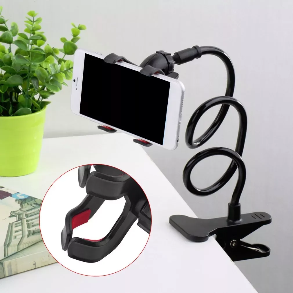 

Flexible Holder Arm Lazy Mobile Gooseneck Stand Holder Stents Flexible Bed Desk Table Clip Bracket