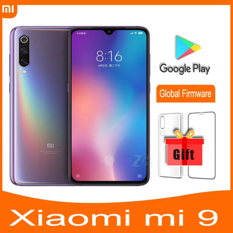 

Global version Xiaomi 9 Global ROM smartphone 6G 128G snapdragon 855 48MP+16MP+20MP 6.39 2340x1080 3300mAh