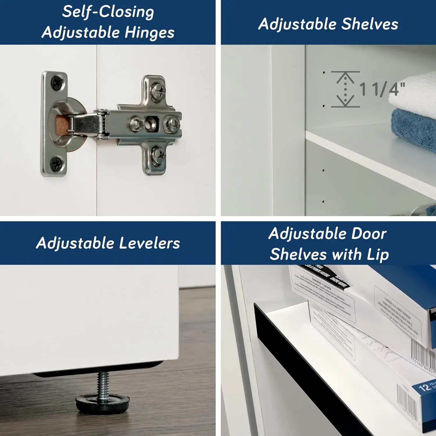 Шкаф для хранения Homeplus/Шкафы кладовки мягкая белая отделка