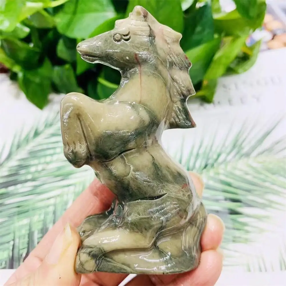 Статуя из натуральной искусственной резьбы резная поделка статуэтка животного