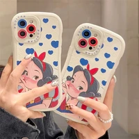 tpu disney snow white phone cases for iphone 13 12 11 pro max mini xr xs max 8 x 7 se 2022 back cover