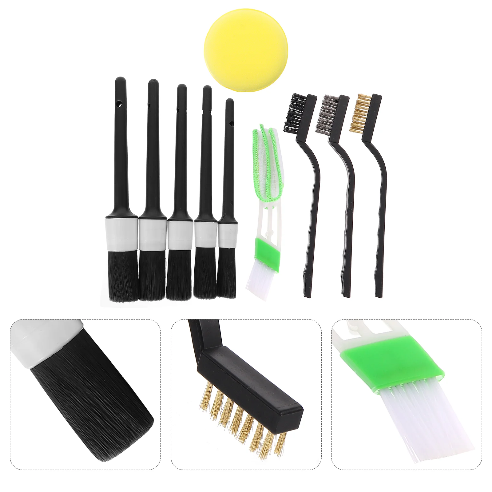 

Brush Car Wheel Auto Brushes Detailing Washing Stainscrub Spoke Dusters Alloy Motorcycle Tire Microfibre Kit Detail Automotive