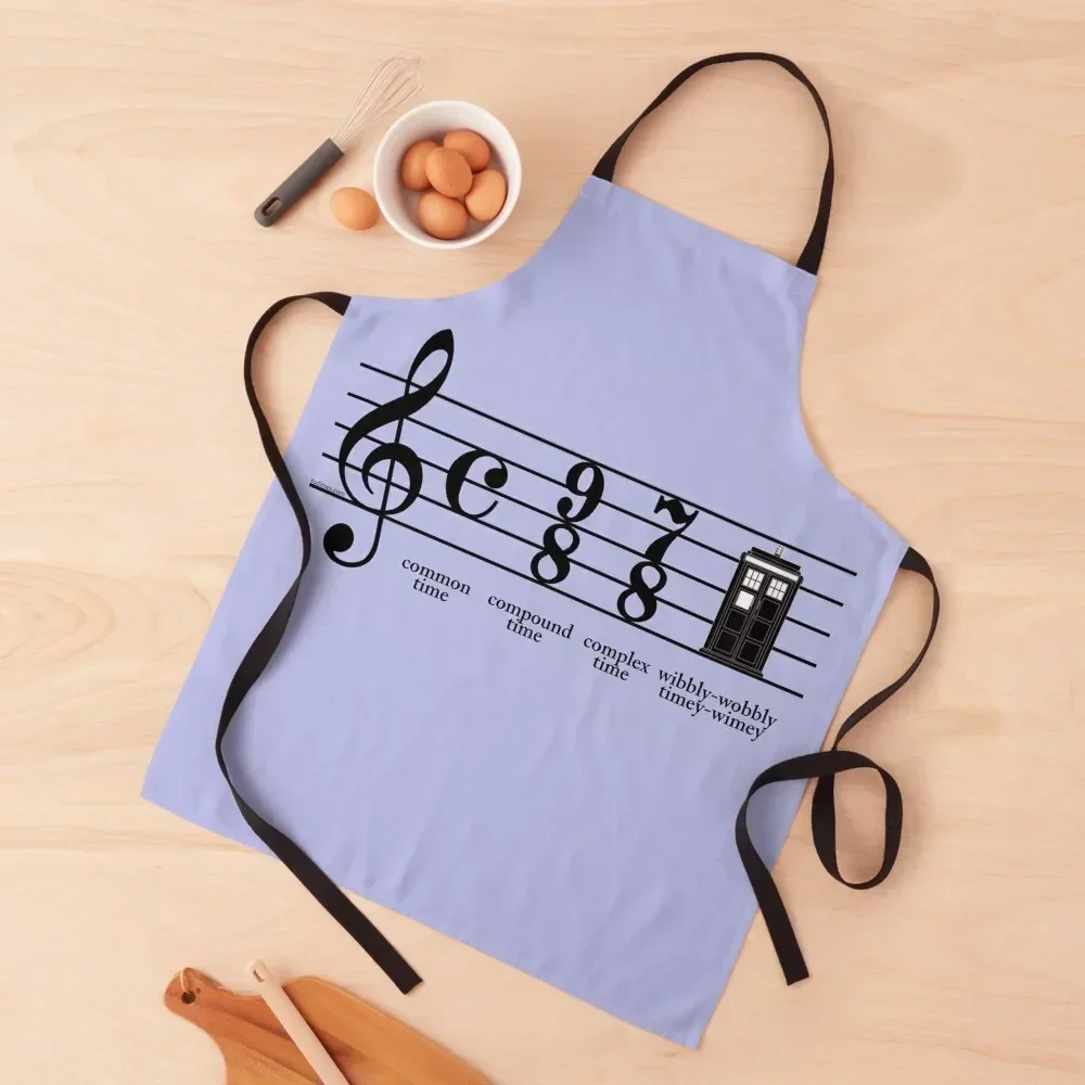 Wibbly-wobbly timey-wimey Apron restaurant accessories Household Items