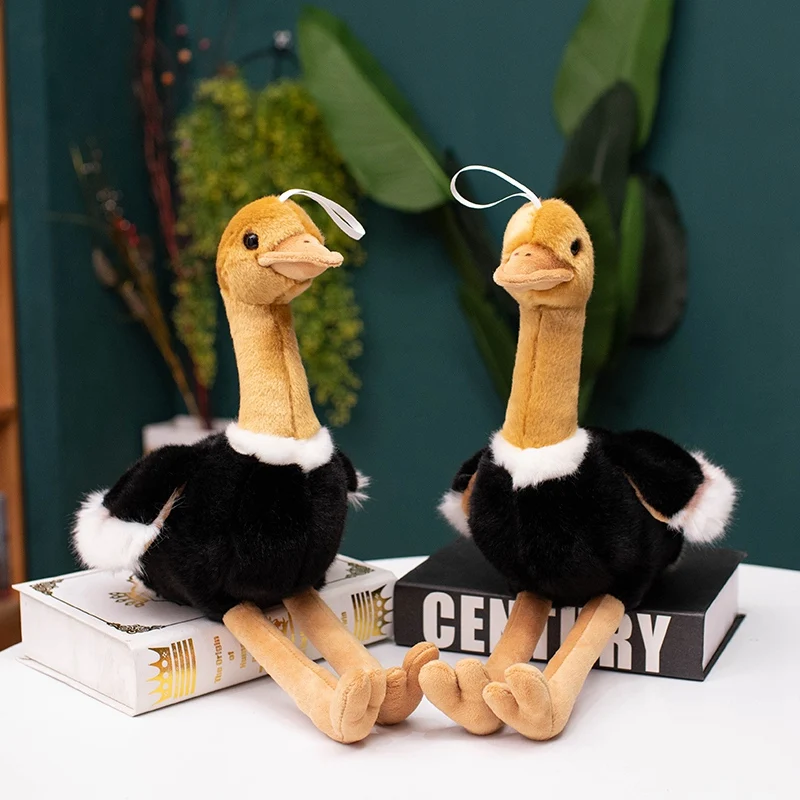 

New 1pc 40cm/50cm Simulation Ostrich Plush Toy Stuffed Lifelike Animal Doll Soft Bird Pillow Cute Gift For Kids Girl