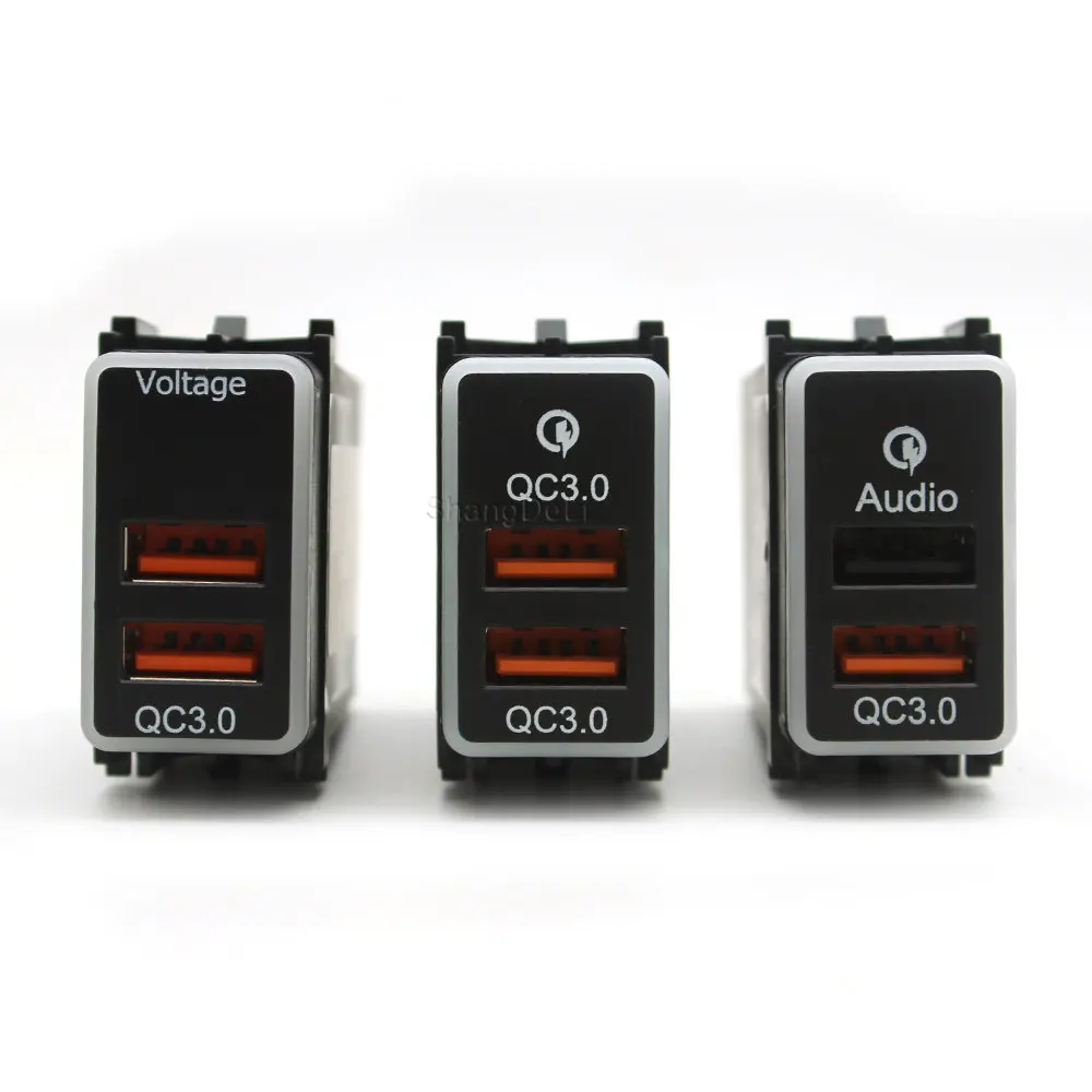 

Автомобильное зарядное устройство с двумя USB-разъемами, аудио USB-разъем для зарядки, адаптер питания для Nissan Qashqai Tiida Teana X-Trail Sylphy