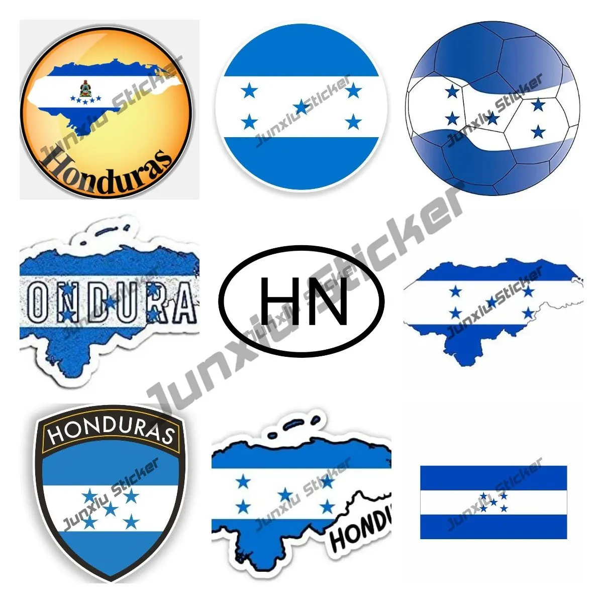 

Honduras Flag Map Vinyl Sticker Decal Laptop Car Bumper Sticker Travel Luggage Car IPad Sign Fun Reflective Car Accessories KK