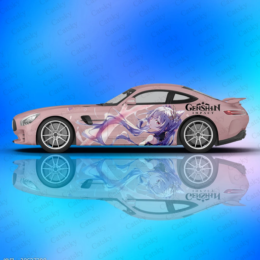 

Lzming Genshin Impact Ningguang Car Stickers on The Left and Right Sides, Large Sticker On Both Sides of The Body Anime Car Stic