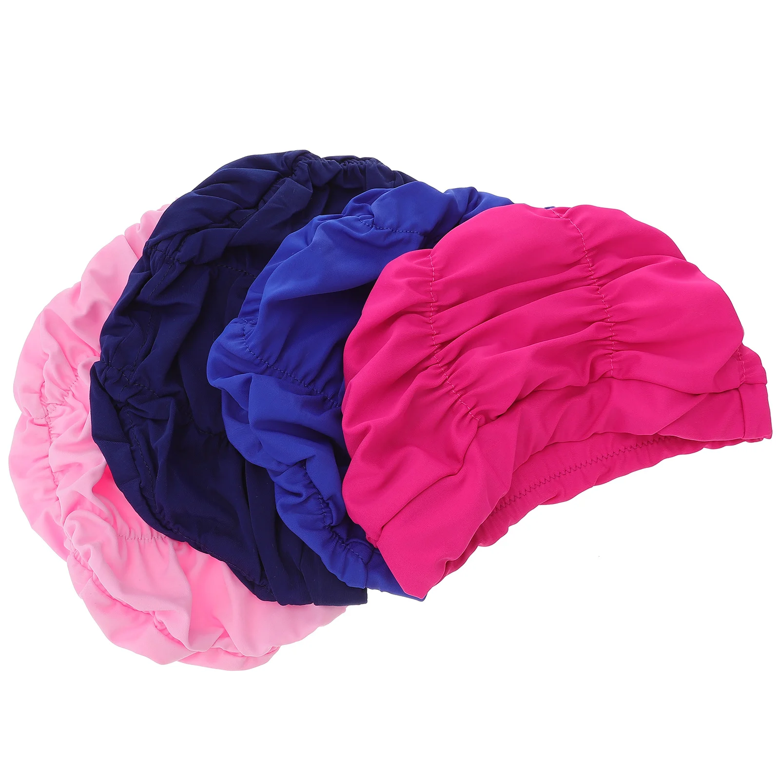 

Cap Swimming Swim Caps Hat Hair Turban Bouffant Kids Elastic Cooking Covers Hats Working Ears Color Unisex Stretch Headband Care