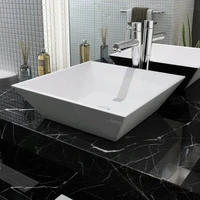 bathroom wash basin ceramic bowl sinks bathrooms decoration white 41 5x41 5x12 cm