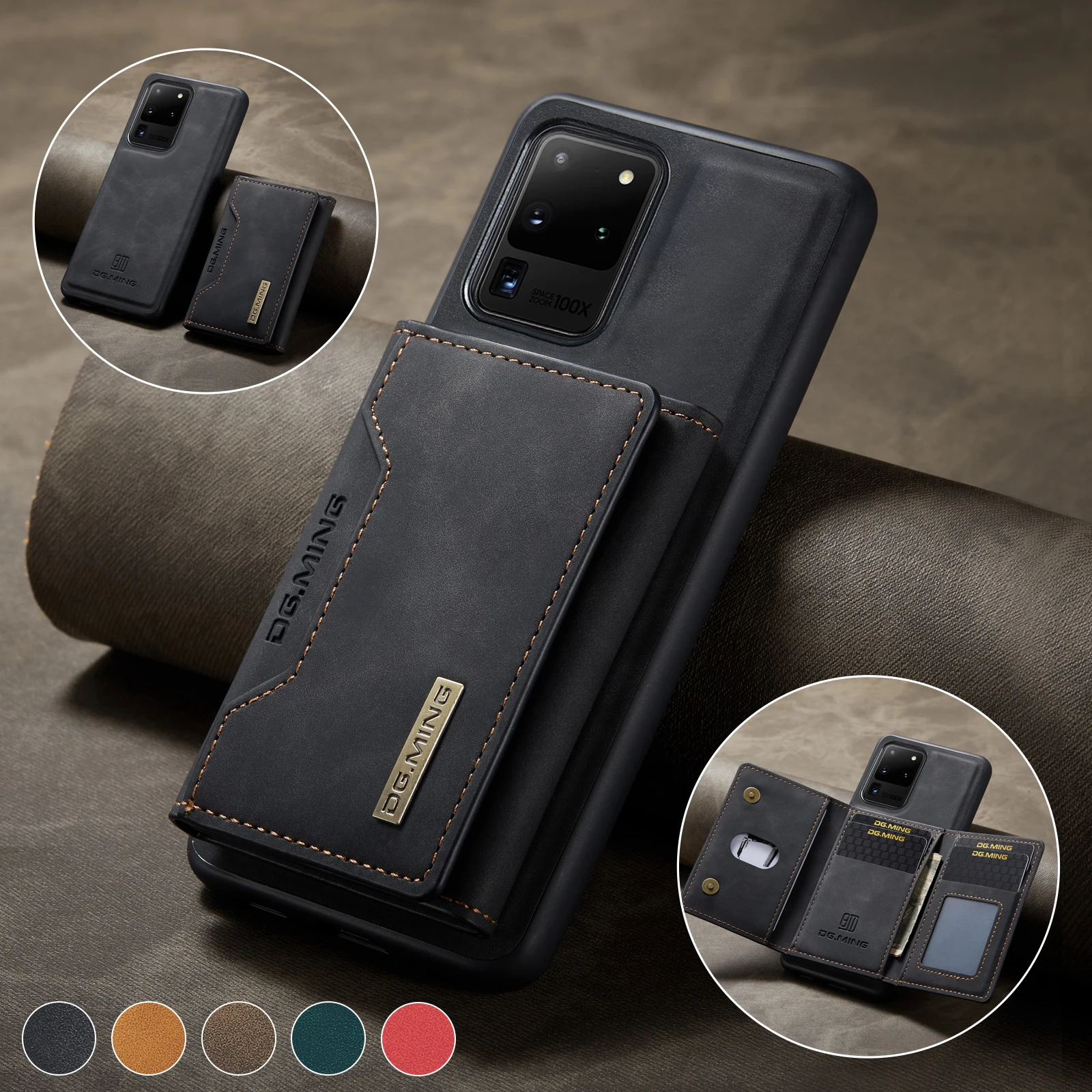 

2 in 1 Detachable Wallet Case For Samsung Galaxy S21 S20 FE S23 S22 Plus Note 20 Ultra A53 5G Card Holder Magnetic Leather Cover