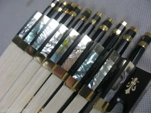 10 шт. лучшего мастера черный углеродное волокно Виолончель Лук 4/4 #7204