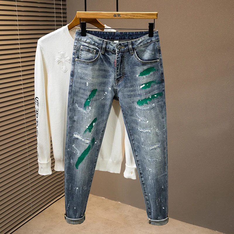 Модные уличные персонализированные красочные дизайнерские штаны в стиле хип-хоп