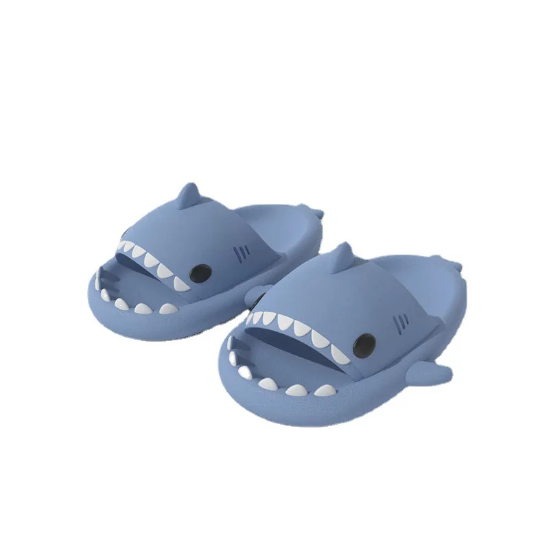 Fashion Shark Slippers Women Men Indoor Bathroom Shark Slides Sandals Summer Flat Shoes Soft EVA Couple Beach Flip Flops