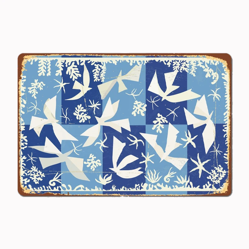 

Matisse Polynesia the Sky Stylish Printed Sign Plaques Featuring Golden Animal Art Prints Perfect for Wall Decor In Home Office