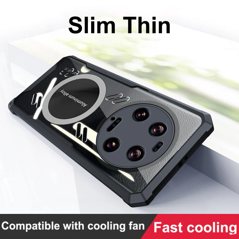 For Xiaomi Mi 13 Ultra Case Mi13 Aluminum Alloy Heat Dissipation Shell 13Ultra 13T Pro Graphene Cooling Cover