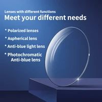 custom photochromatic anti blue light optical lens 1 561 611 64 hyperopia myopia optical glasses prescription lens cr39 resin